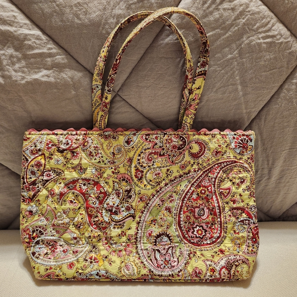 Vera Bradley Silk Spring Purse Yellow